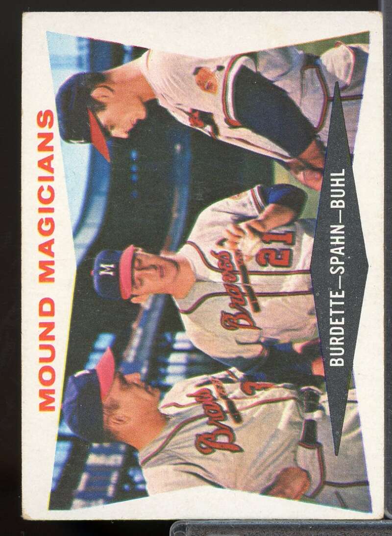 Mound Magicians/Lou Burdette/Warren Spahn/Bob Buhl Card 1960 Topps #230  Image 1