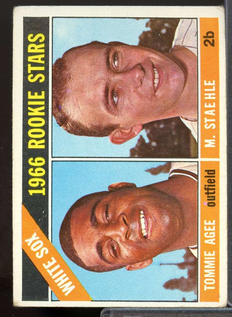 Rookie Stars/Tommie Agee/Marv Staehle Rookie Card 1966 Topps #164  Image 1