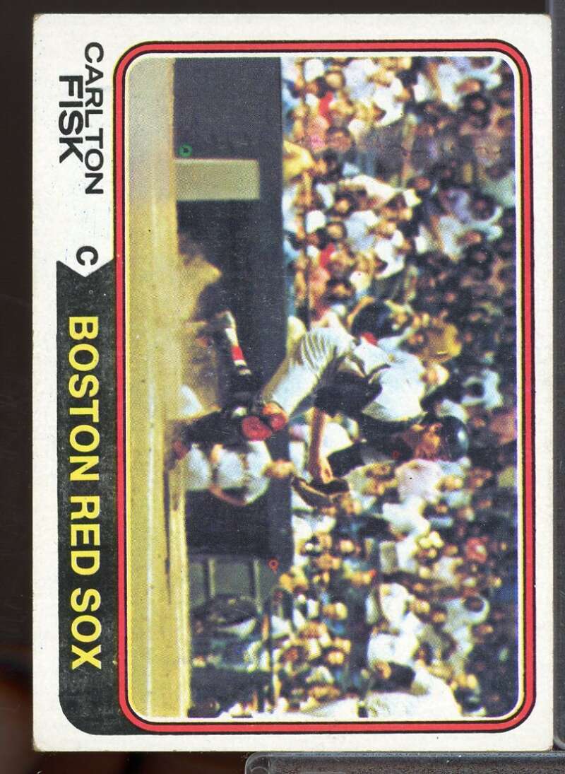 Carlton Fisk Card 1974 Topps #105  Image 1
