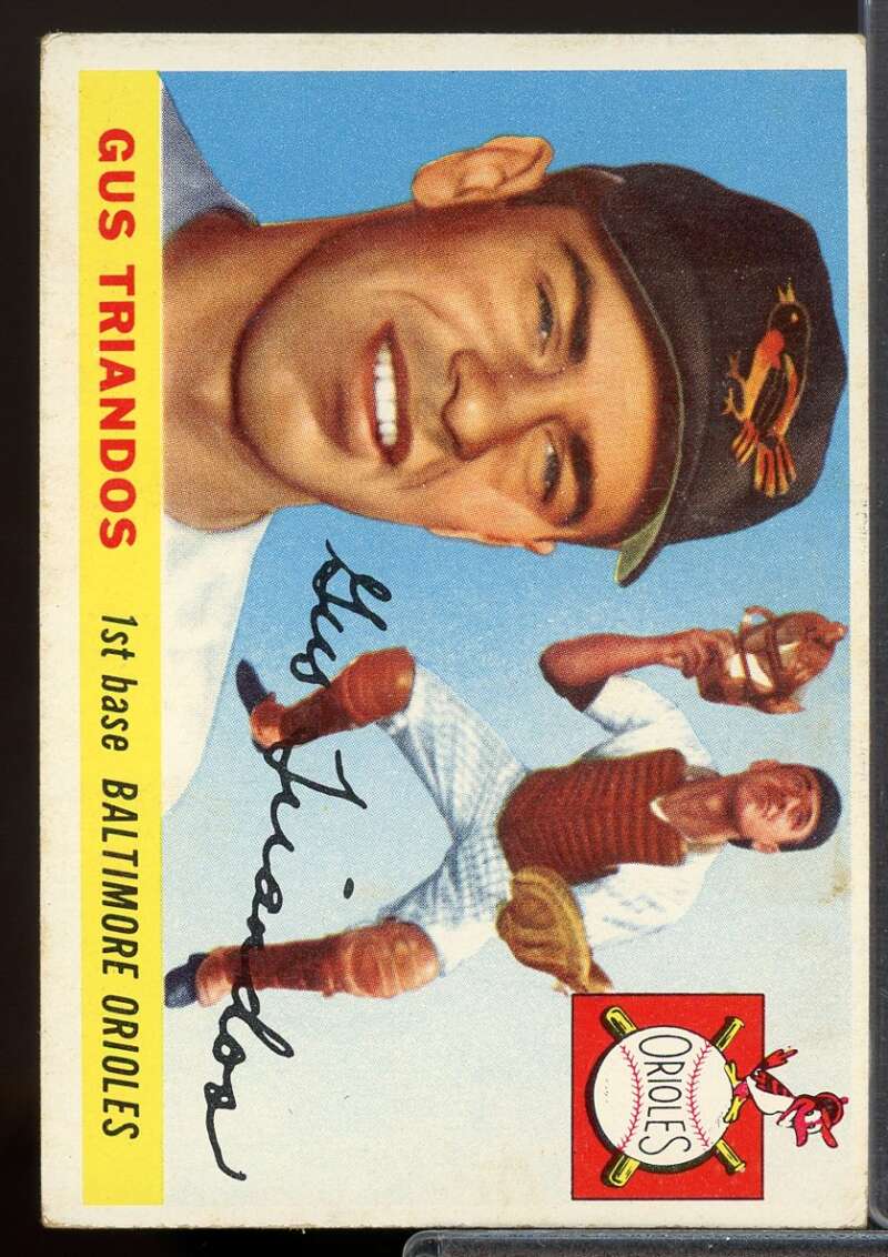 Gus Triandos Rookie Card 1955 Topps #64  Image 1
