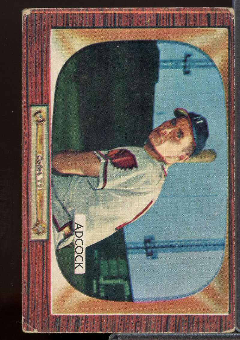 Joe Adcock Card 1955 Bowman #218  Image 1