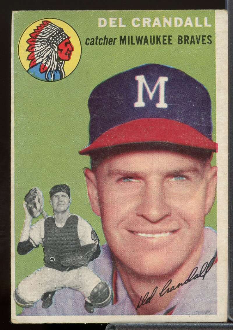 Del Crandall Card 1954 Topps #12  Image 1