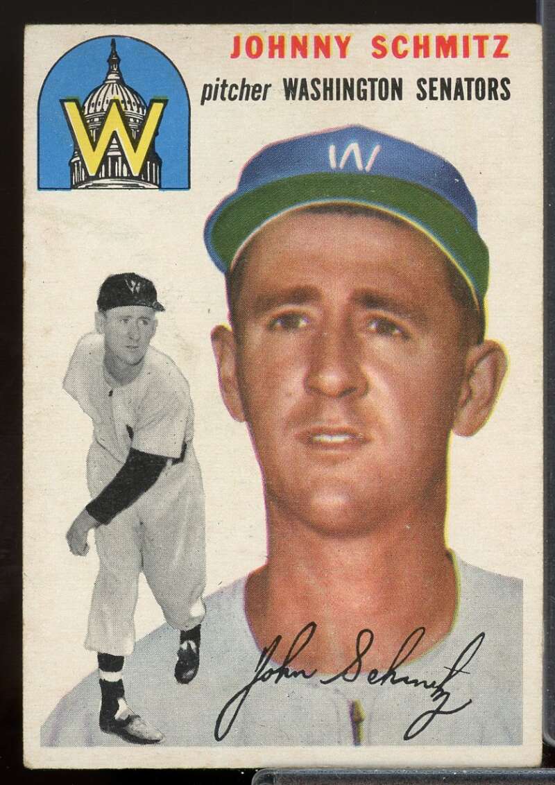 Johnny Schmitz Card 1954 Topps #33  Image 1