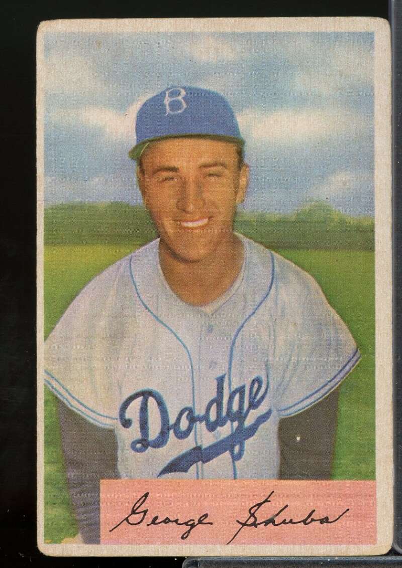 George Shuba Card 1954 Bowman #202  Image 1