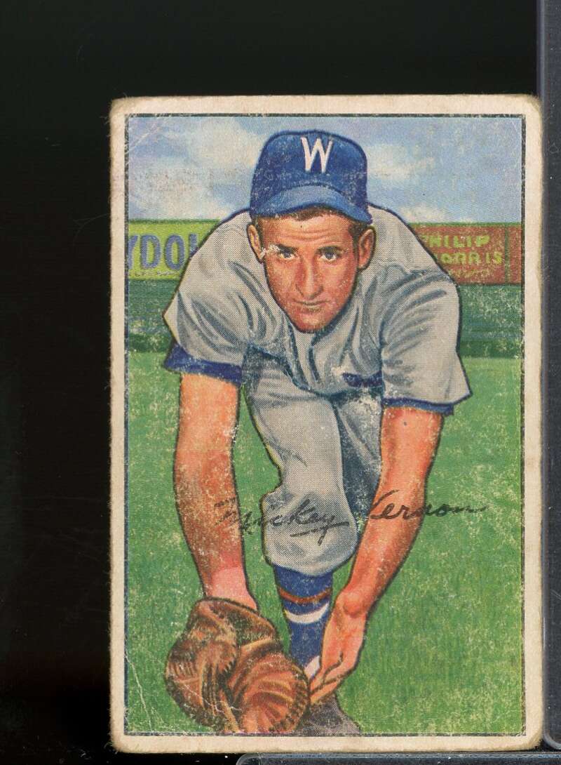 Mickey Vernon Card 1952 Bowman #87  Image 1