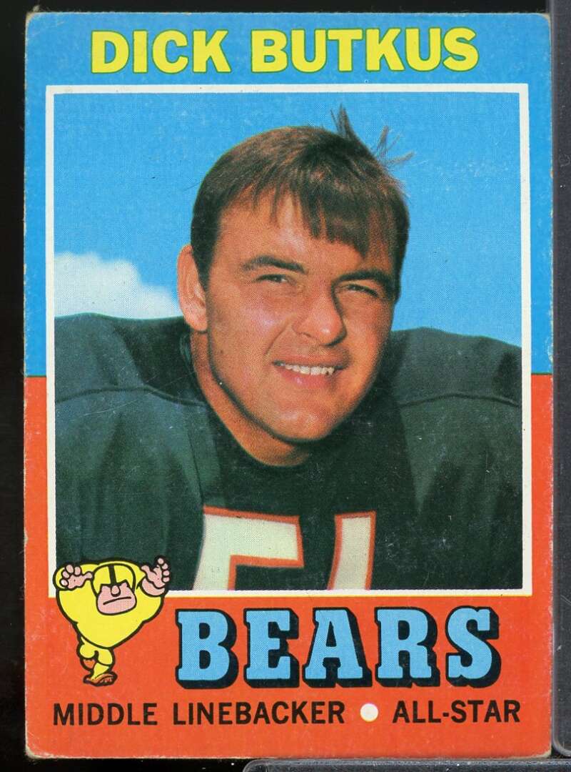 Dick Butkus Card 1971 Topps #25  Image 1