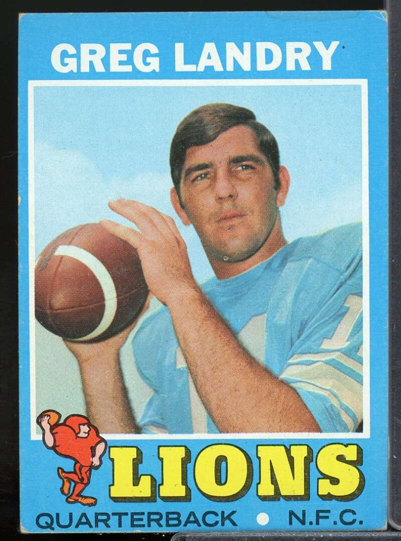 Greg Landry Rookie Card 1971 Topps #11  Image 1