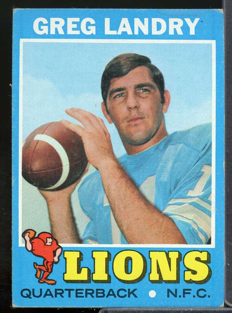 Greg Landry Rookie Card 1971 Topps #11  Image 1