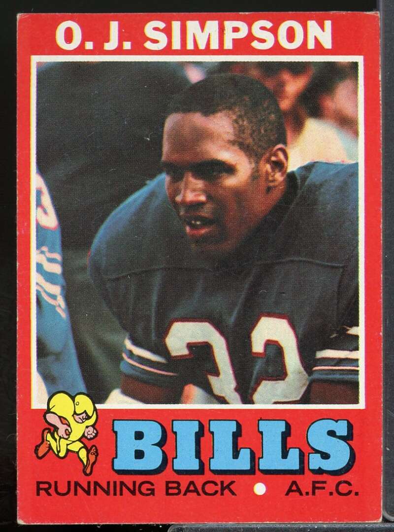 O.J.Simpson Card 1971 Topps #260  Image 1