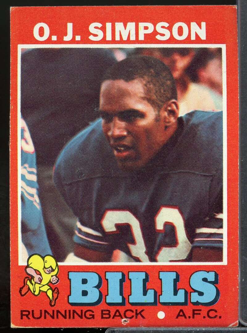 O.J.Simpson Card 1971 Topps #260  Image 1