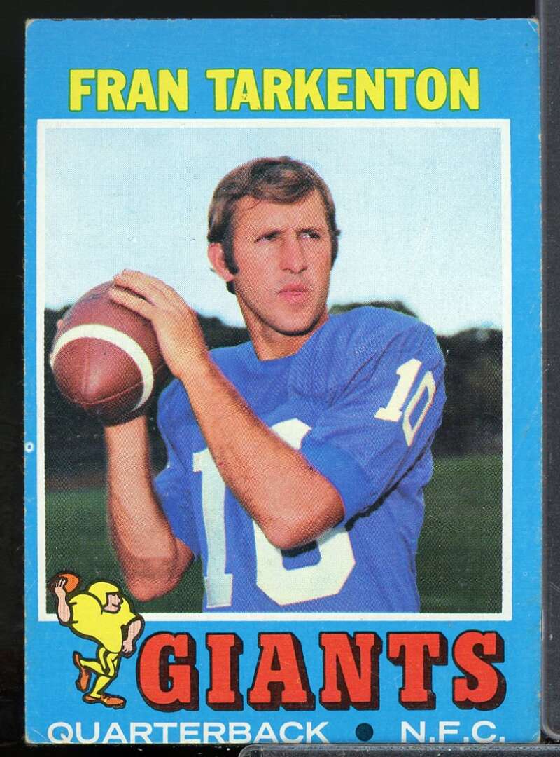 Fran Tarkenton Card 1971 Topps #120  Image 1