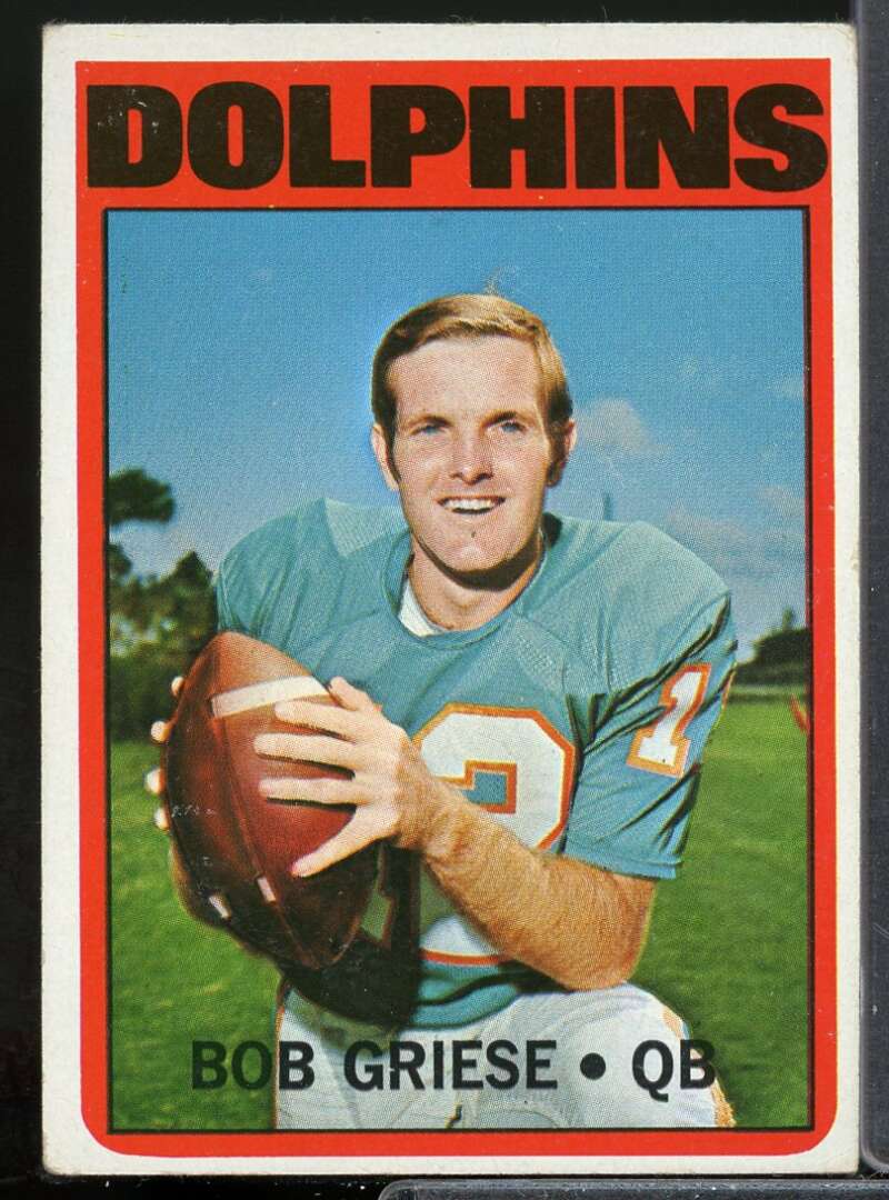 Bob Griese Card 1972 Topps #80  Image 1