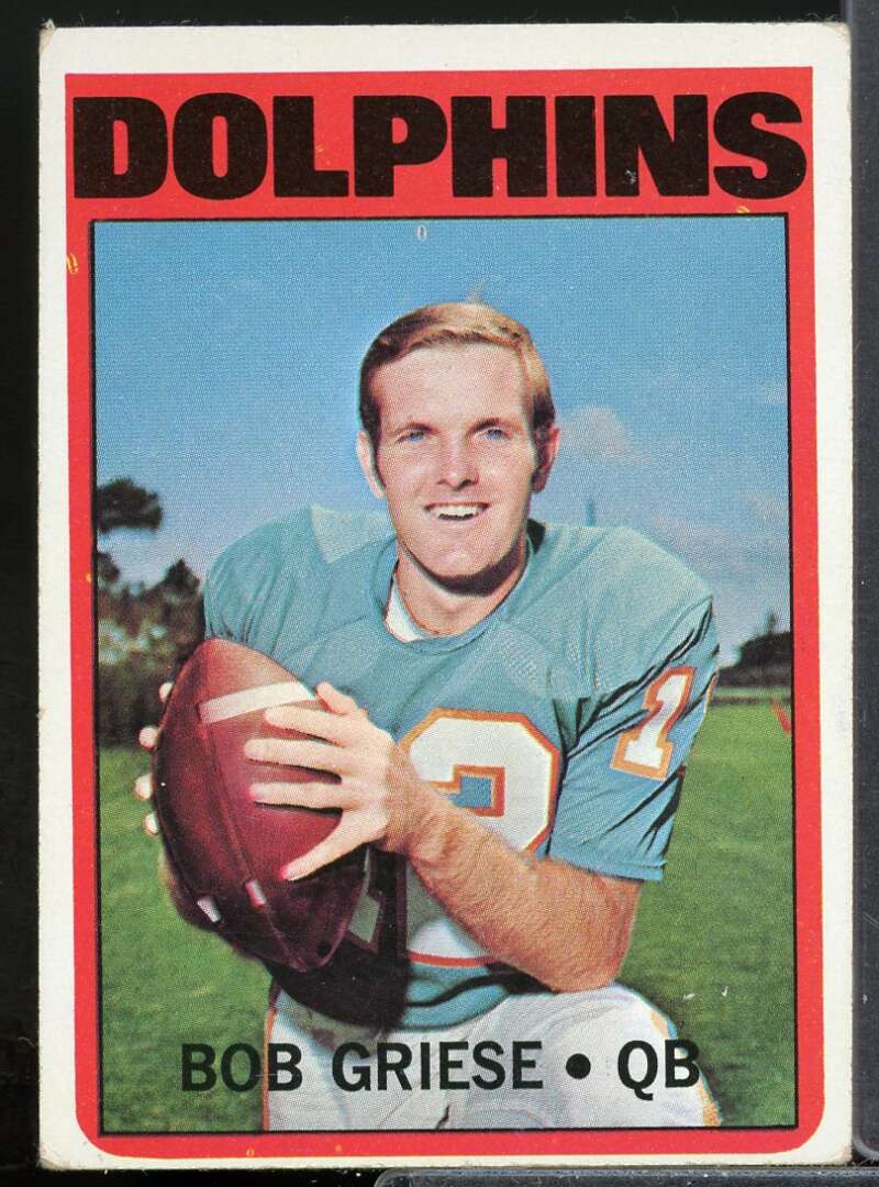 Bob Griese Card 1972 Topps #80  Image 1