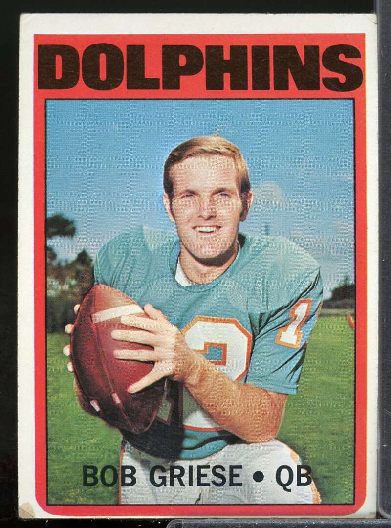 Bob Griese Card 1972 Topps #80  Image 1