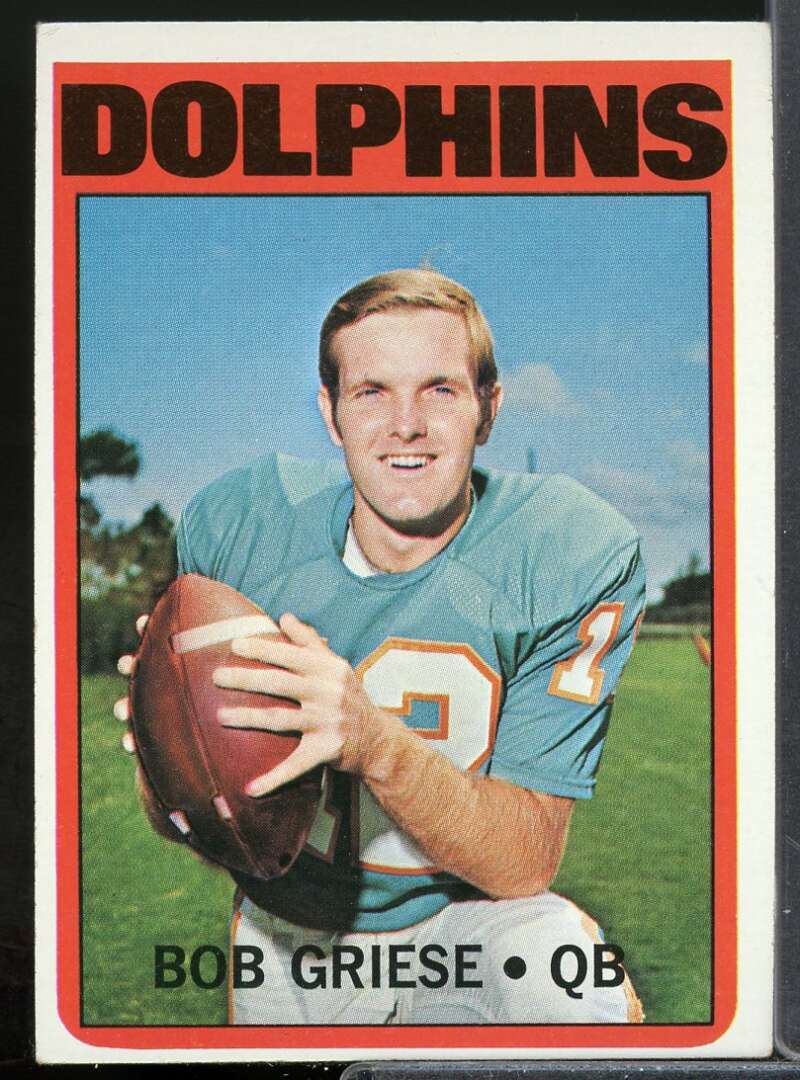 Bob Griese Card 1972 Topps #80  Image 1
