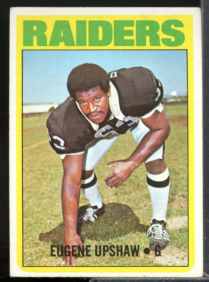 Gene Upshaw Rookie Card 1972 Topps #186  Image 1
