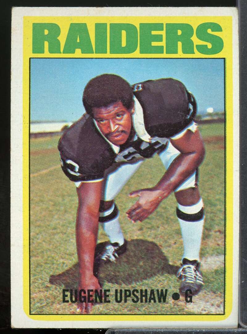 Gene Upshaw Rookie Card 1972 Topps #186  Image 1