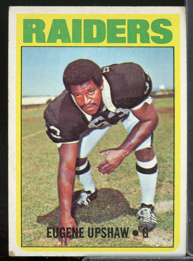 Gene Upshaw Rookie Card 1972 Topps #186  Image 1