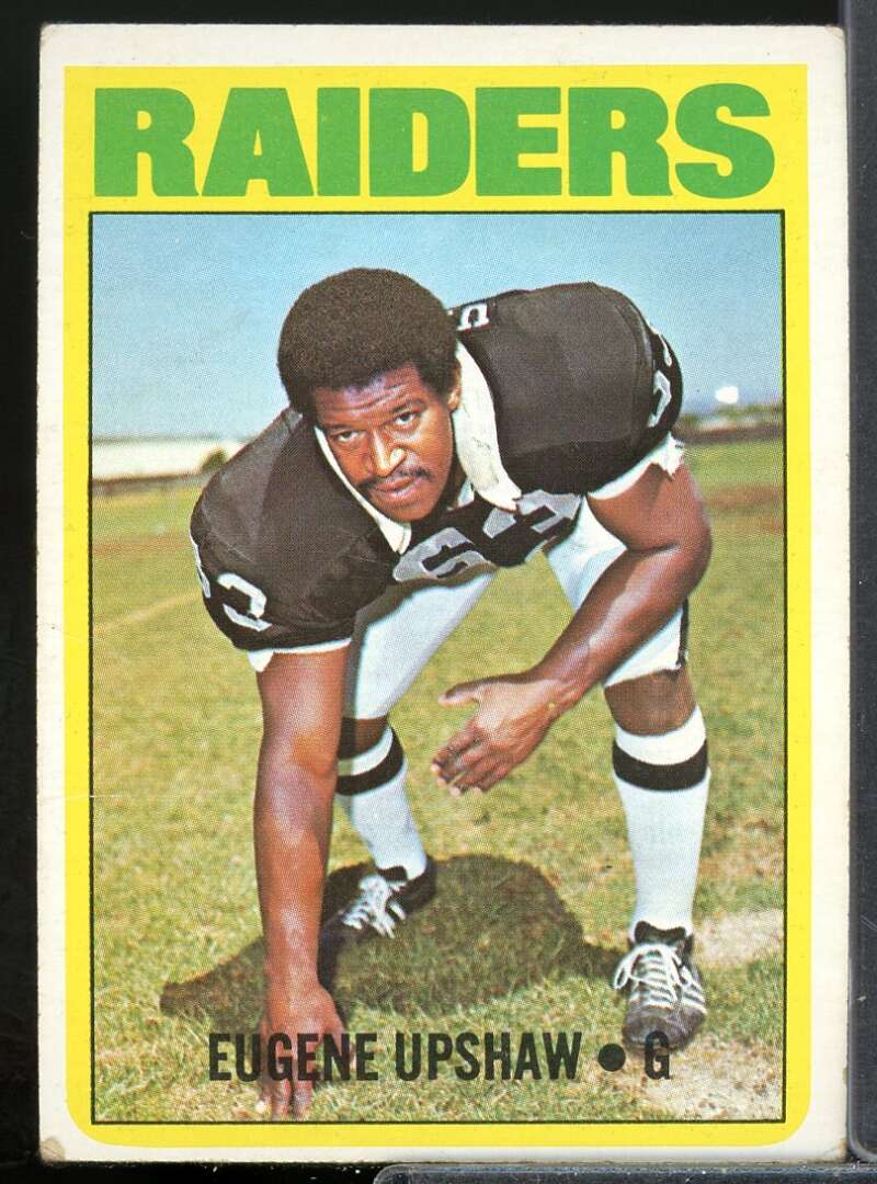 Gene Upshaw Rookie Card 1972 Topps #186  Image 1