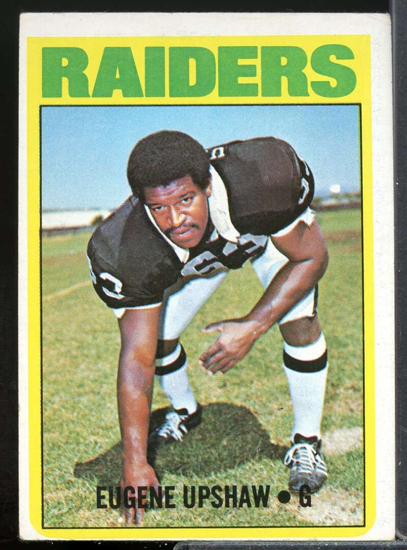 Gene Upshaw Rookie Card 1972 Topps #186  Image 1