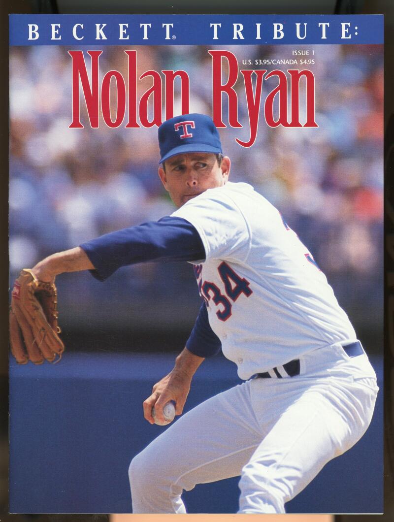 Beckett Tribute Nolan Ryan Issue 1 Texas Rangers 1993 Image 1