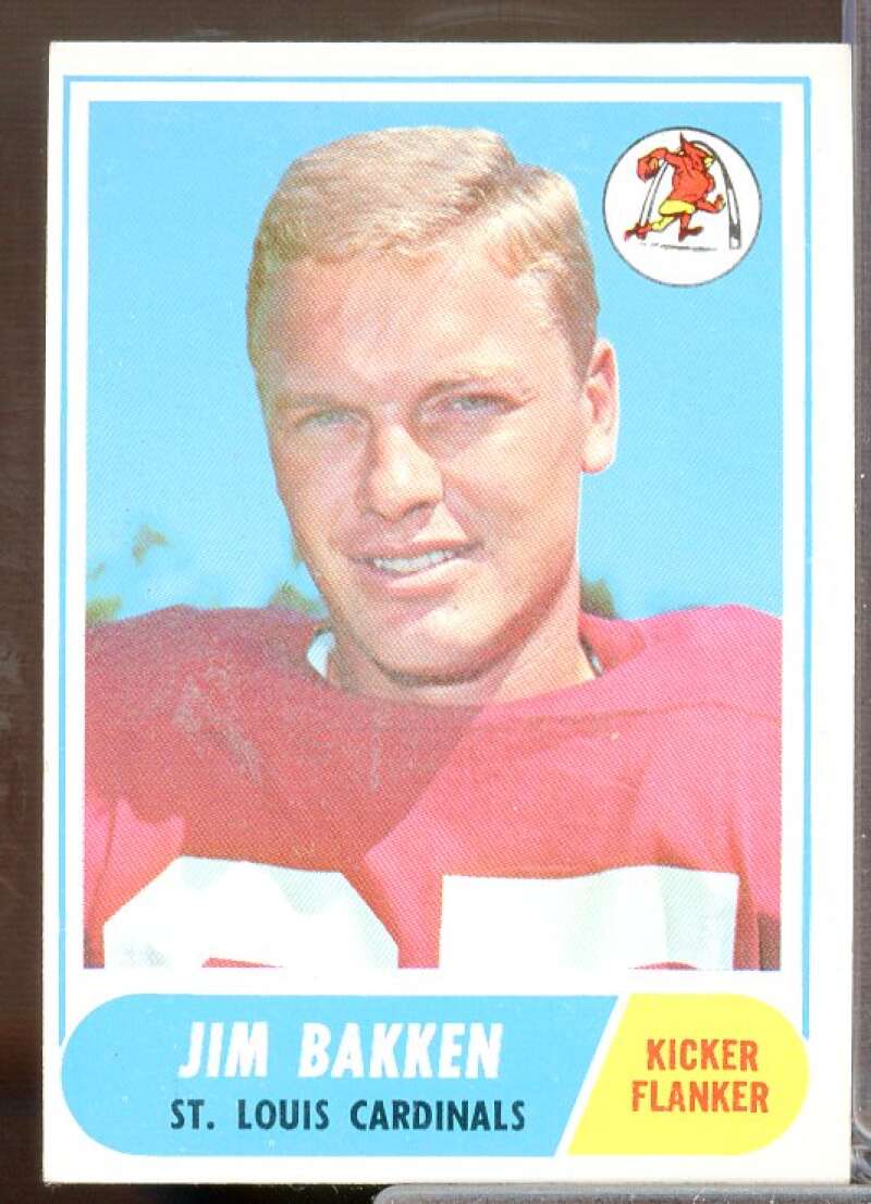 Jim Bakken Card 1968 Topps #8  Image 1