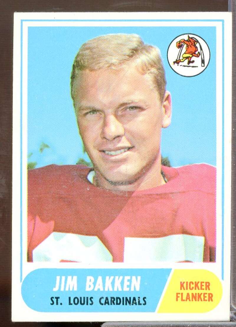 Jim Bakken Card 1968 Topps #8  Image 1