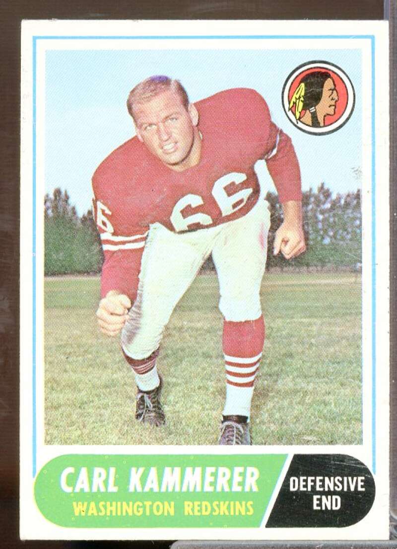 Carl Kammerer Rookie Card 1968 Topps #10  Image 1