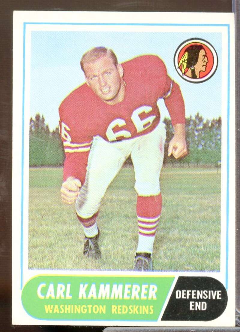 Carl Kammerer Rookie Card 1968 Topps #10  Image 1