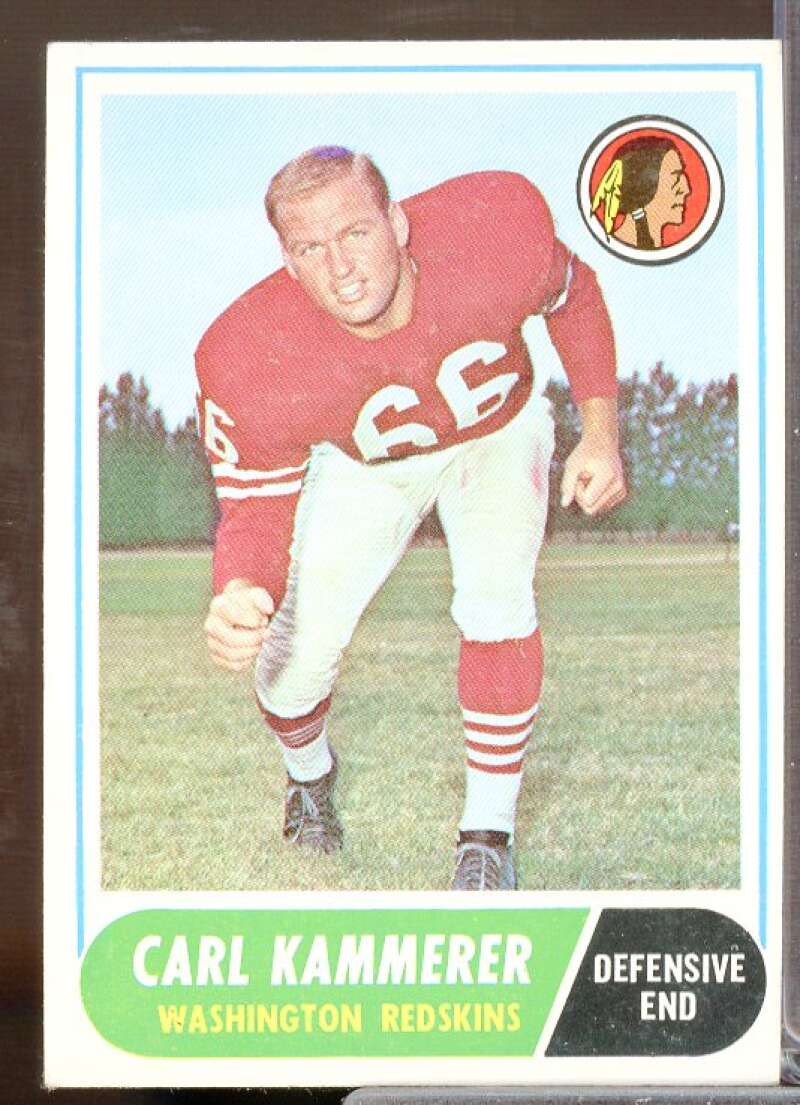 Carl Kammerer Rookie Card 1968 Topps #10  Image 1