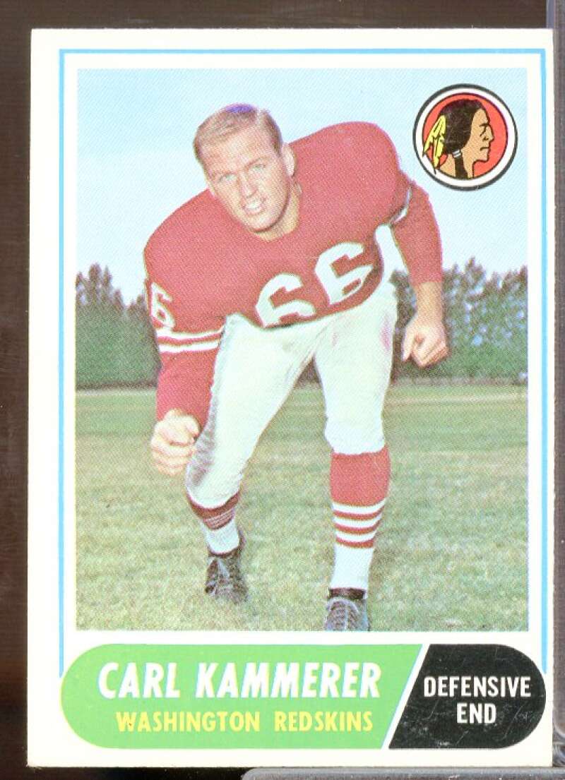 Carl Kammerer Rookie Card 1968 Topps #10  Image 1
