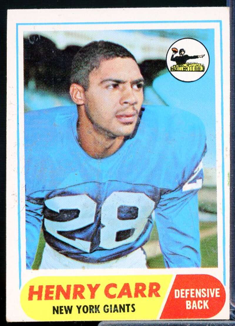 Henry Carr Card 1968 Topps #57  Image 1