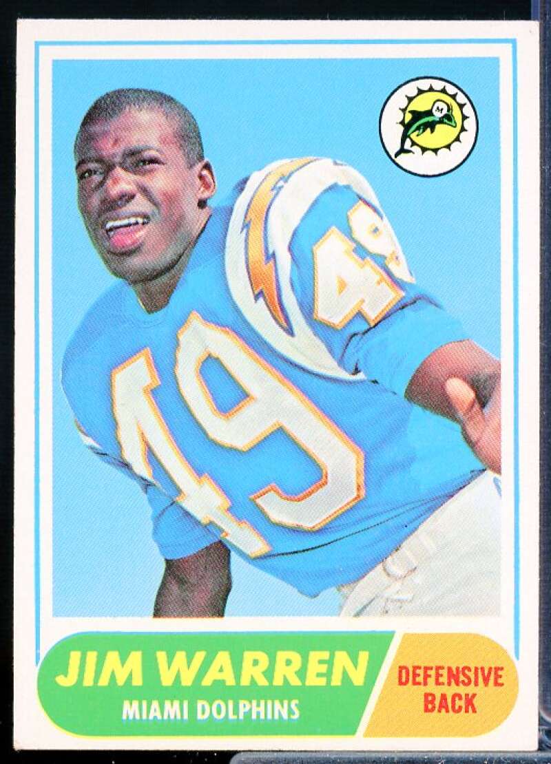 Jim Warren Card 1968 Topps #66  Image 1