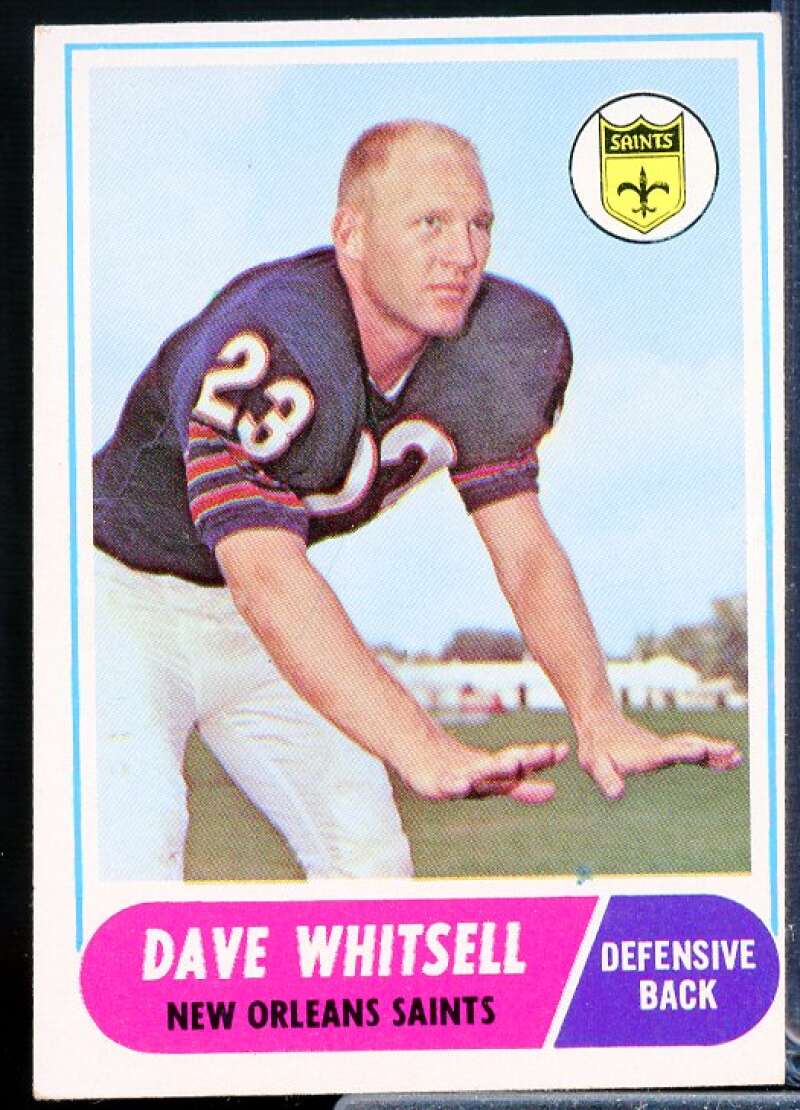 Dave Whitsell Card 1968 Topps #82  Image 1
