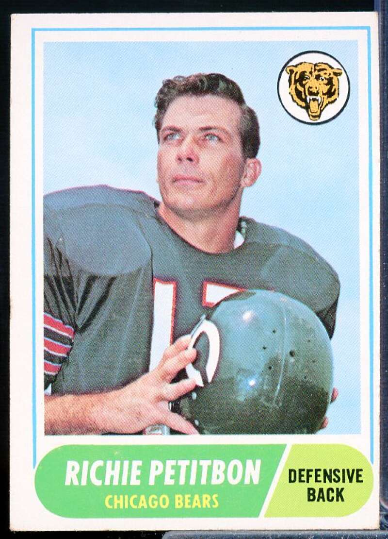 Richie Petitbon Card 1968 Topps #101  Image 1