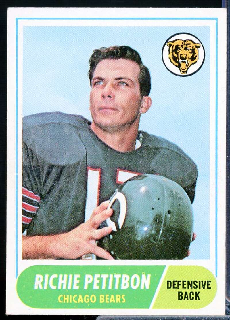 Richie Petitbon Card 1968 Topps #101  Image 1