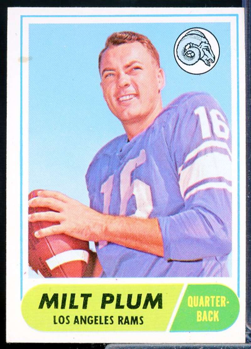 Milt Plum Card 1968 Topps #104  Image 1