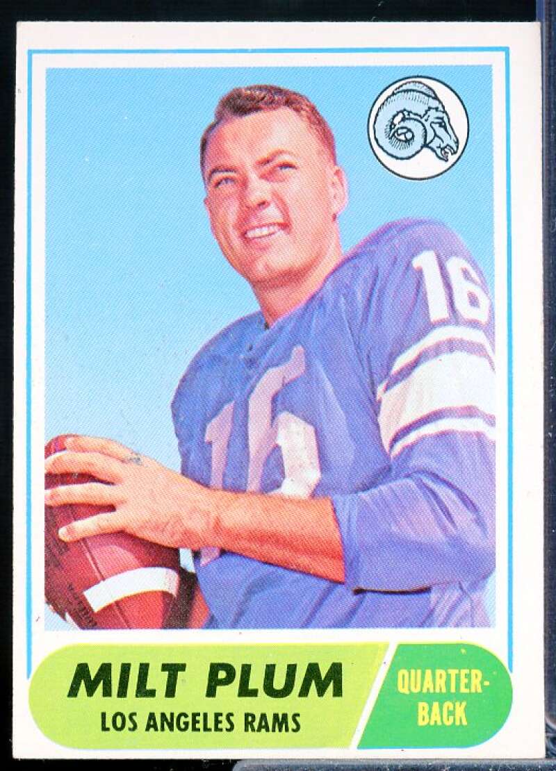 Milt Plum Card 1968 Topps #104  Image 1