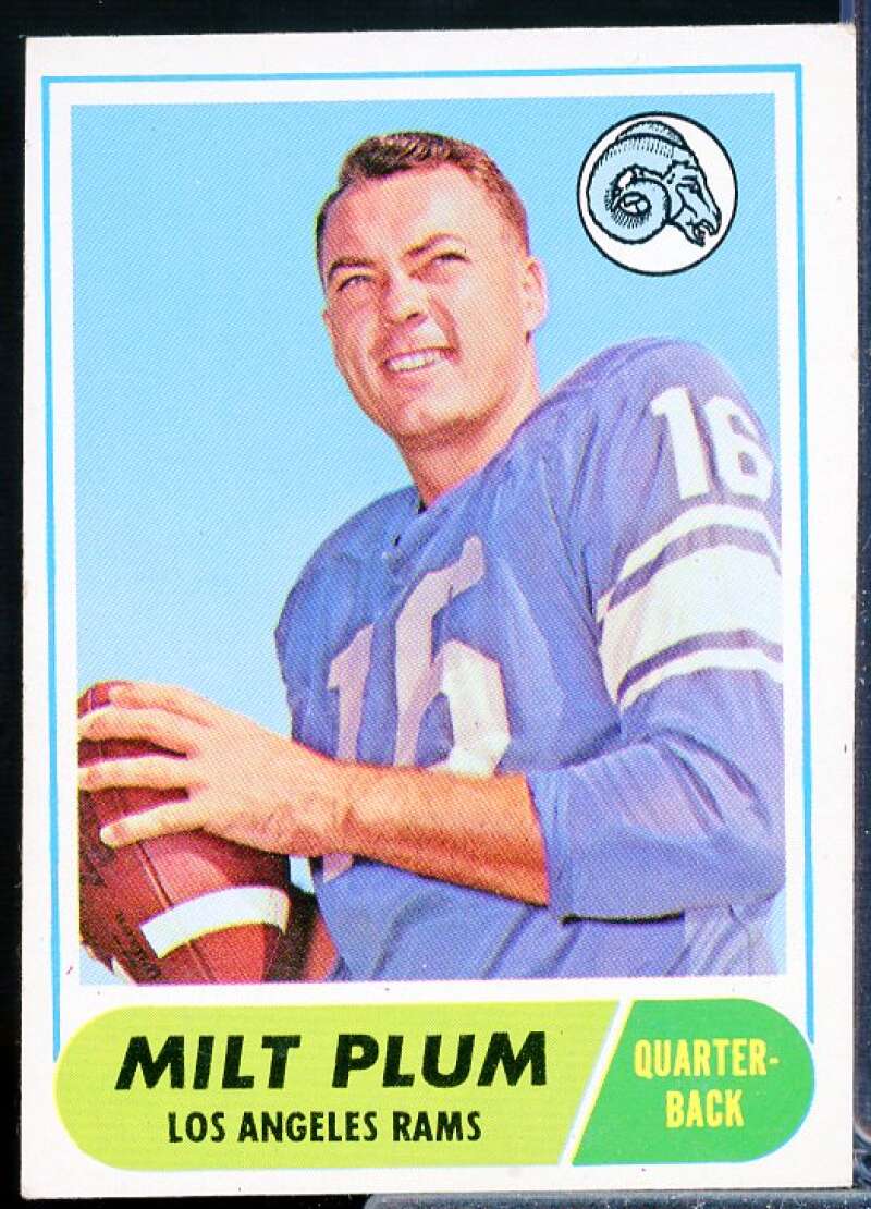 Milt Plum Card 1968 Topps #104  Image 1