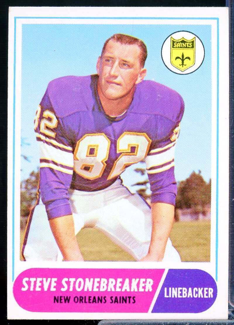 Steve Stonebreaker Rookie Card 1968 Topps #108  Image 1