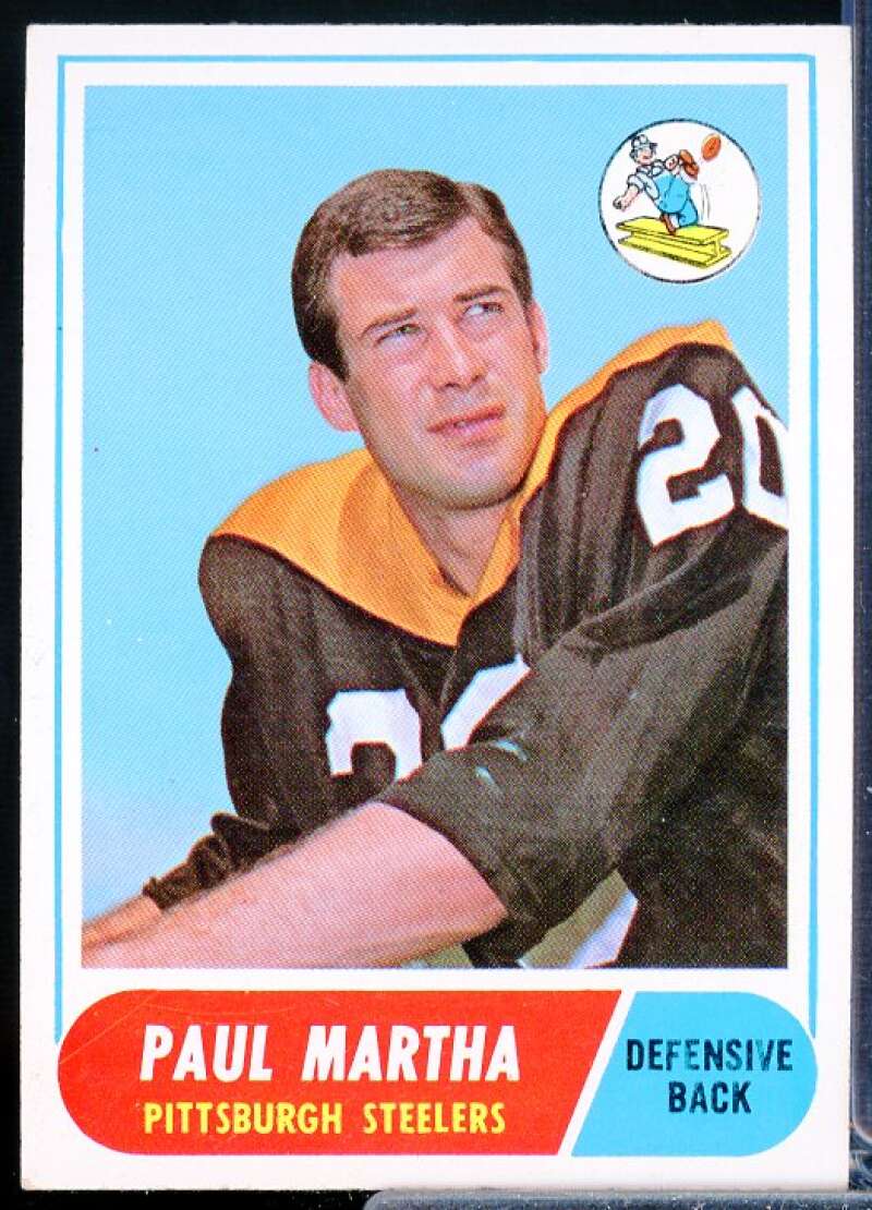 Paul Martha Rookie Card 1968 Topps #111  Image 1