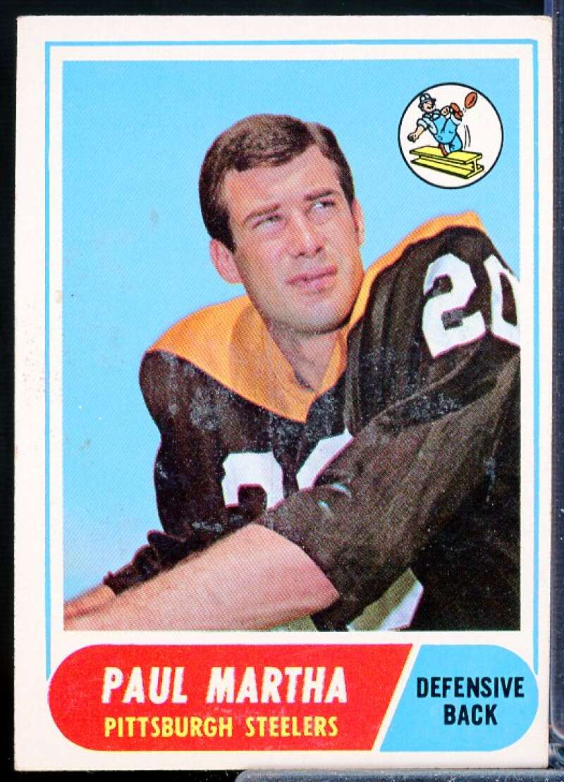 Paul Martha Rookie Card 1968 Topps #111  Image 1