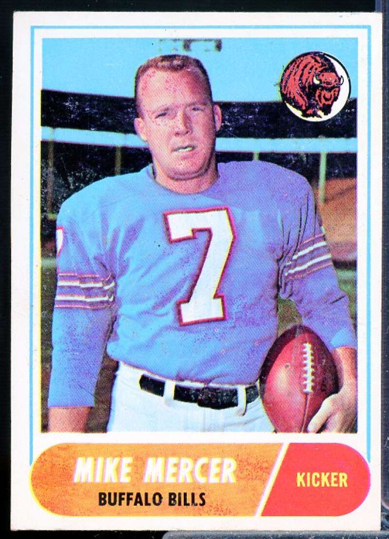 Mike Mercer Card 1968 Topps #123  Image 1