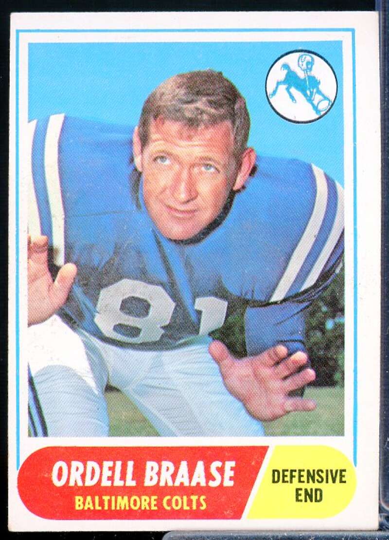 Ordell Braase Card 1968 Topps #126  Image 1