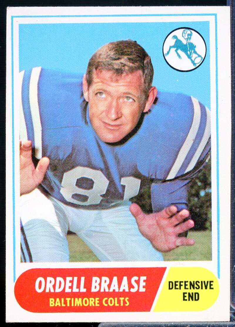 Ordell Braase Card 1968 Topps #126  Image 1