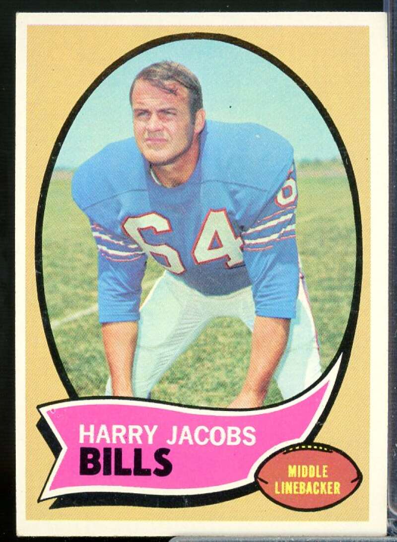 Harry Jacobs Card 1970 Topps #13  Image 1