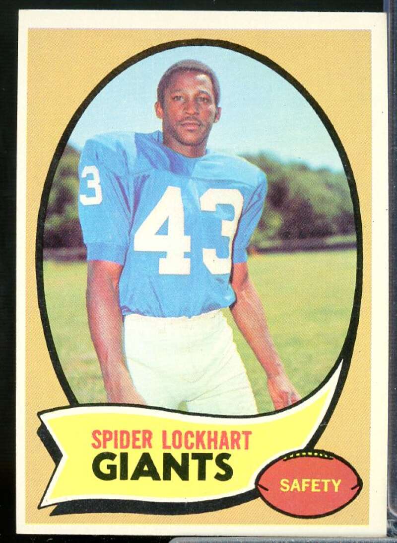 Spider Lockhart Card 1970 Topps #17  Image 1