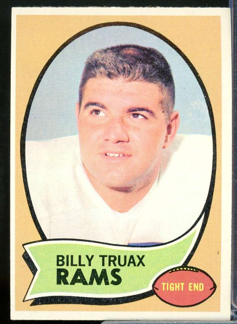 Billy Truax Card 1970 Topps #18  Image 1