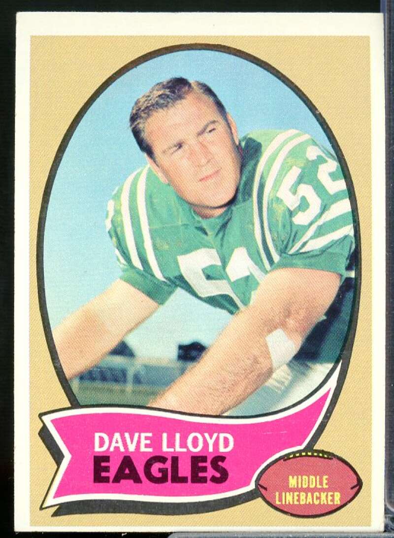 Dave Lloyd Card 1970 Topps #21  Image 1