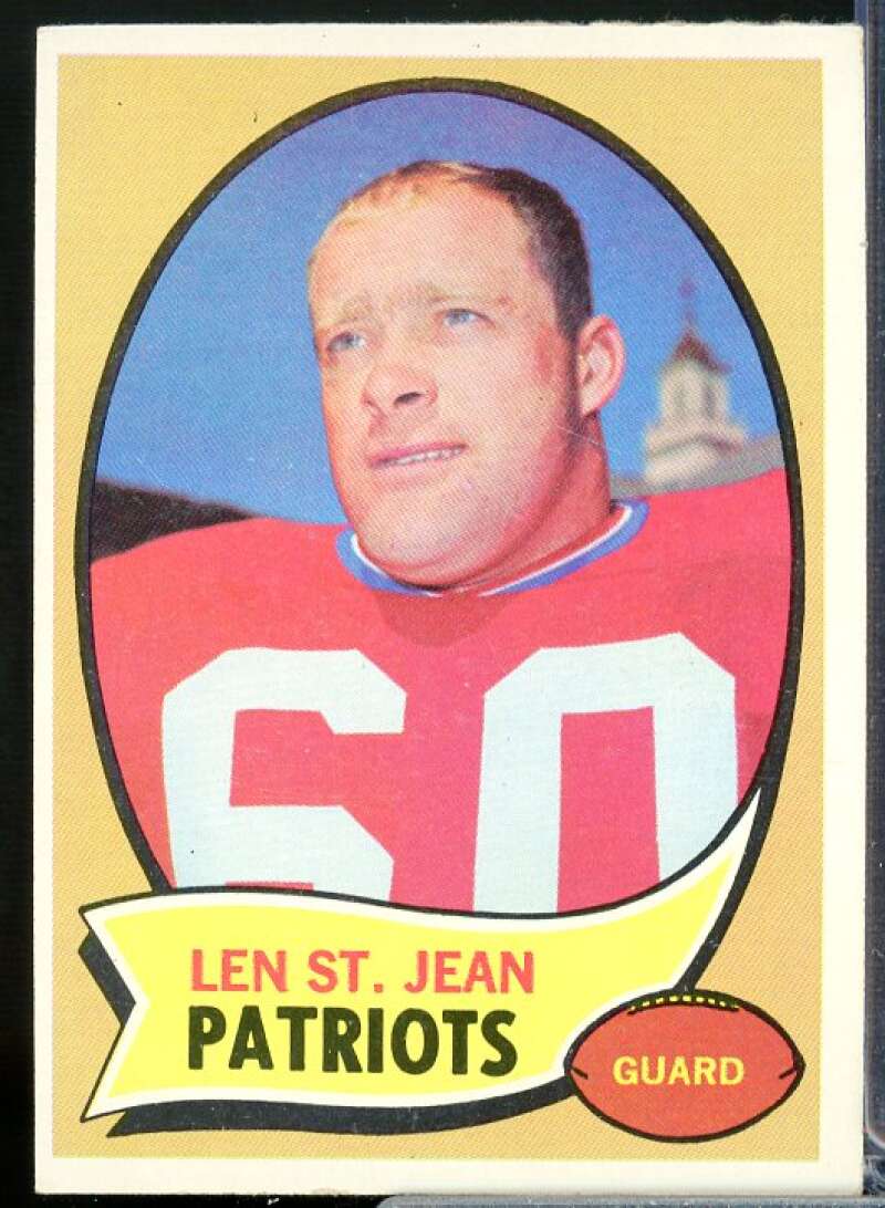 Len St. Jean RC Card 1970 Topps #33  Image 1